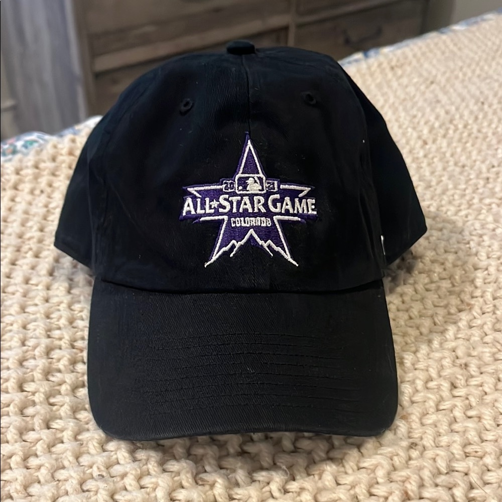 47 Black Baseball Hat with Embroidered Star Logo